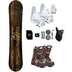 Symbolic Freedowm Snowboard Package with Bindings, Boots for Women