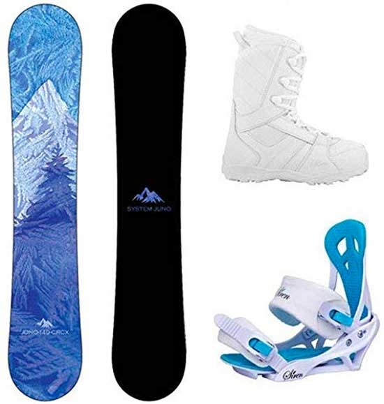 System 2020 Womens Snowboard Package with Boots, Bindings and Board